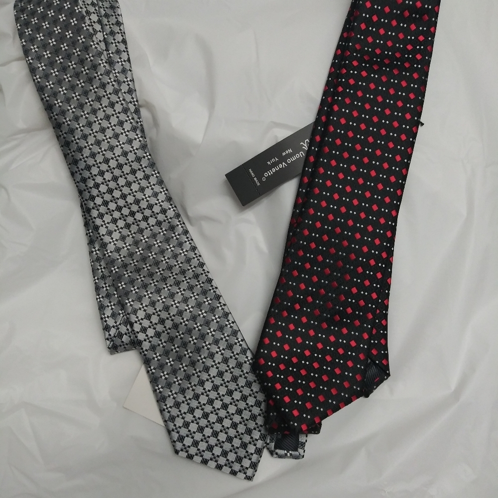 Uomo Venetto Set of two Handmade Mens Stylish Ties